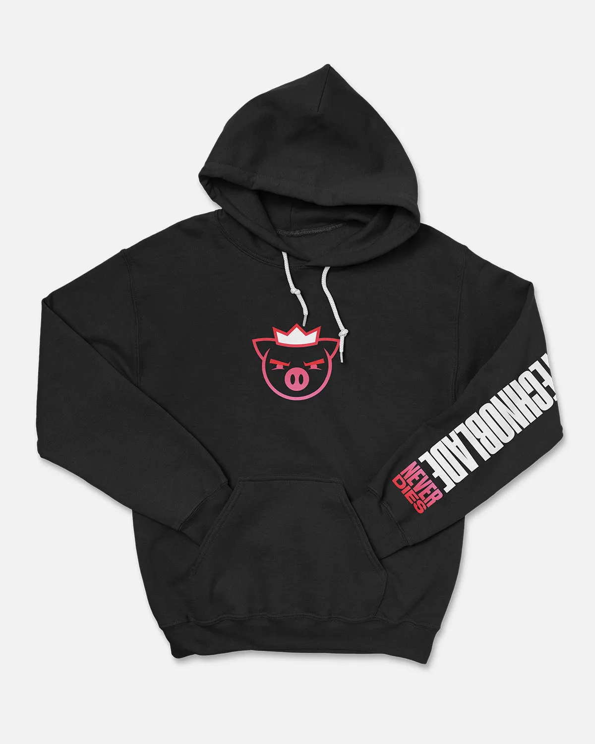 Never Dies Pull Over Hoodie (Black)