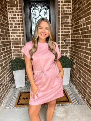 On the Go Luxeknit Dress - Blush