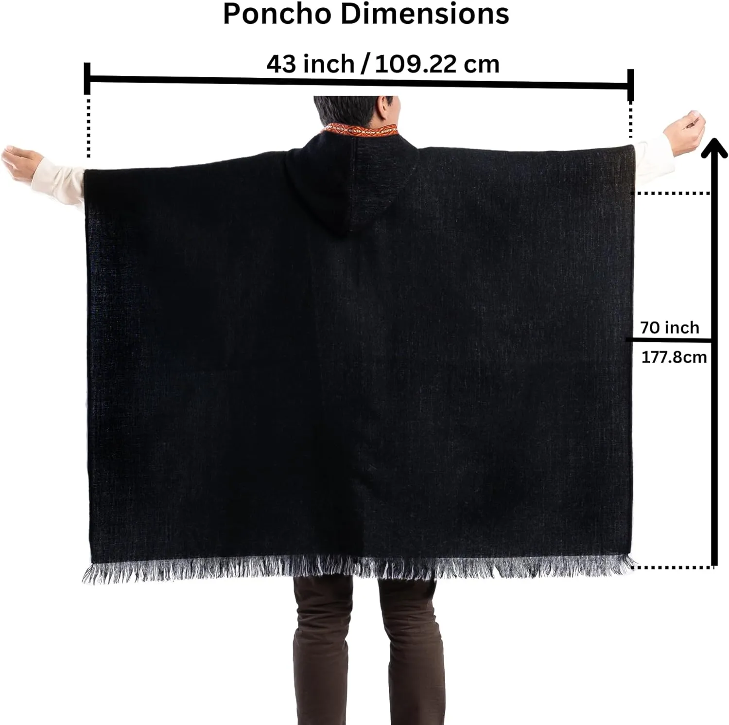 QISU Llama Loft Wool Poncho – Your Cozy Holiday Haven