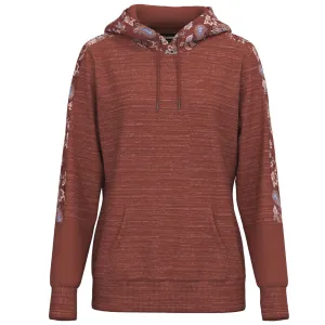 "Canyon" Marsala w/ Floral Print Hoody