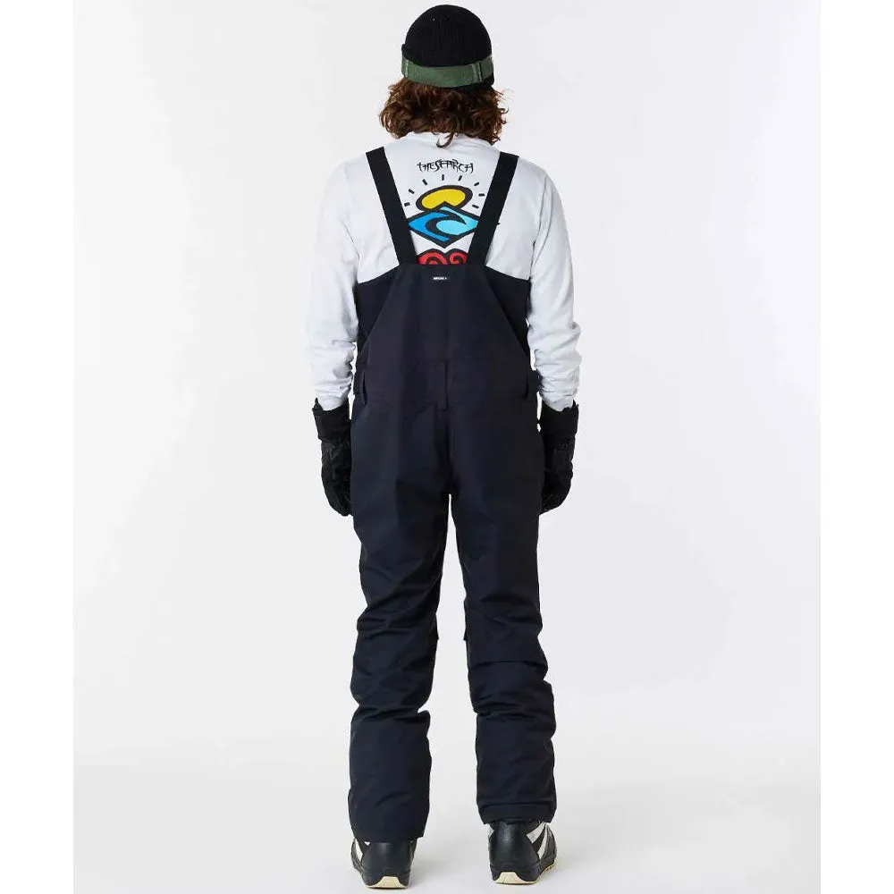 Rip Curl Back Country Snowboard/Ski Bib Pant - Black - XL