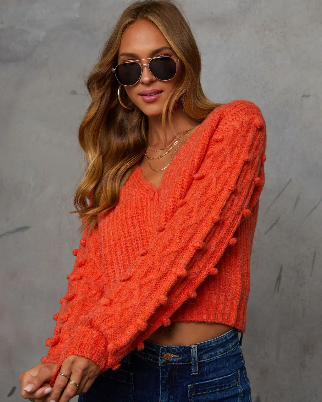 Samari Pom Pom Knit Cardigan