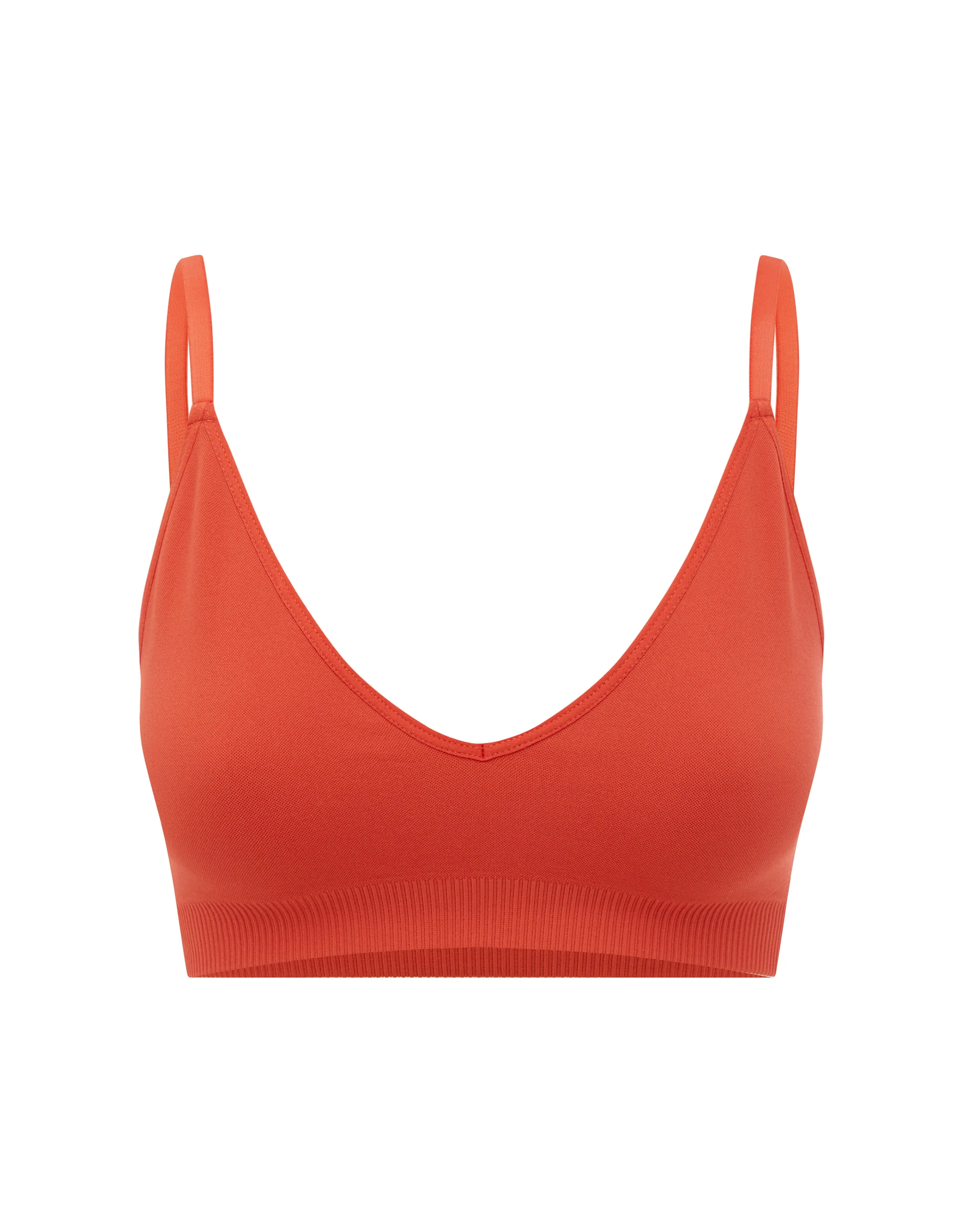 Seamless Base Bralette - Red