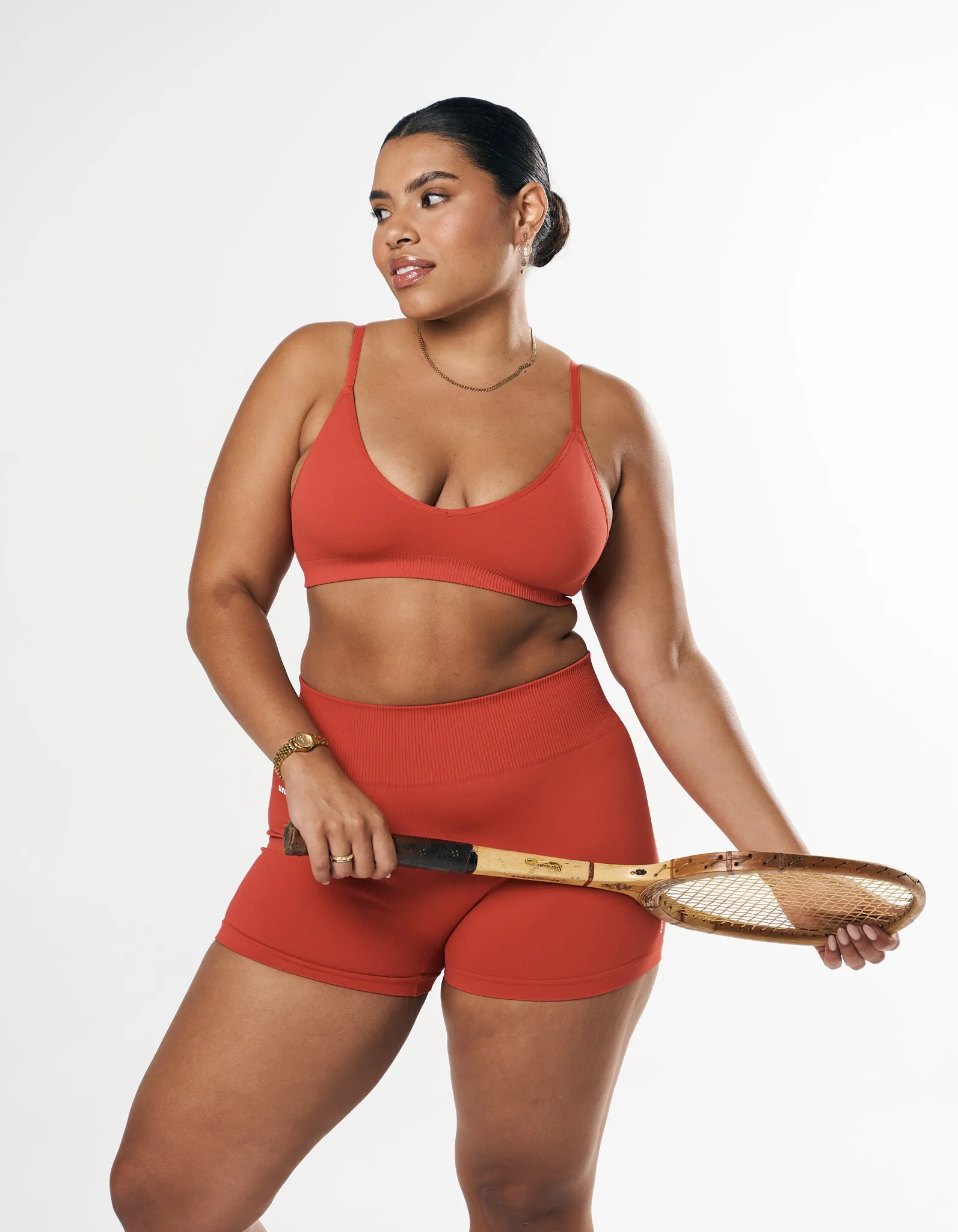 Seamless Base Bralette - Red