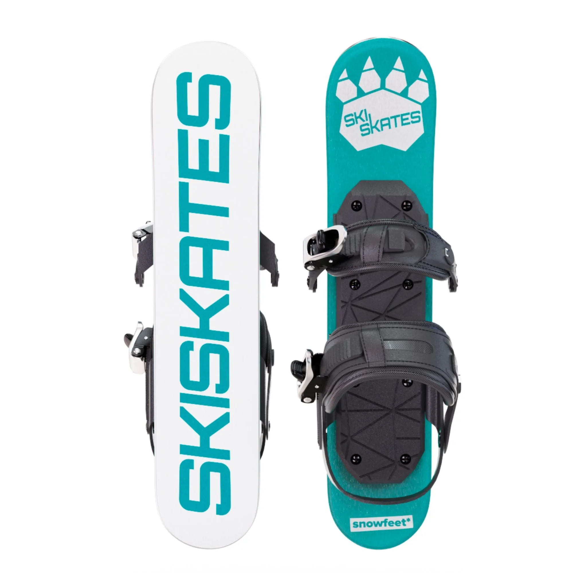 Skiskates by Snowfeet* | 44 CM | Skiblades Snowblades | Snowboard Boots Model