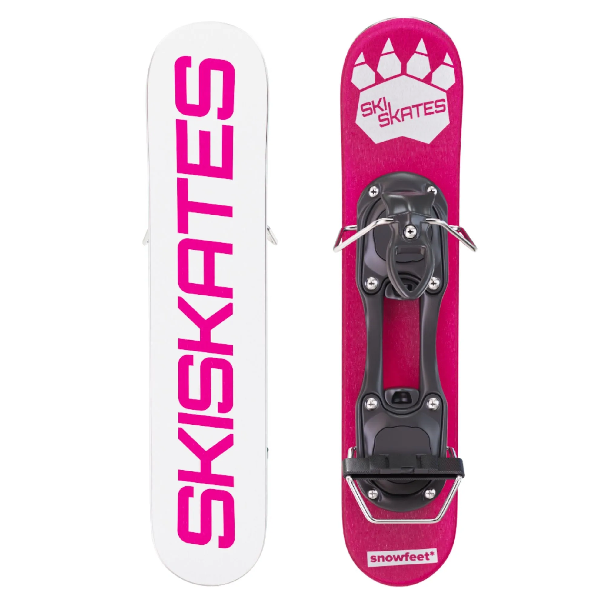 Skiskates by Snowfeet* | 44 CM | Skiblades Snowblades | Snowboard Boots Model