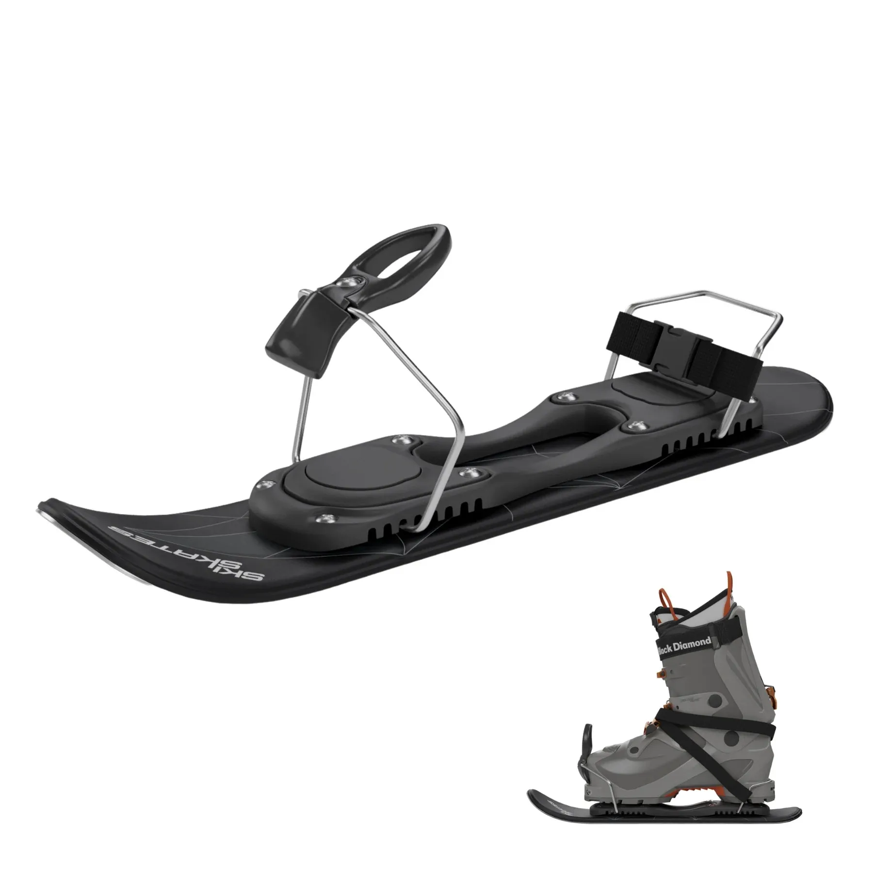 Skiskates by Snowfeet* | 44 CM | Skiblades Snowblades | Snowboard Boots Model