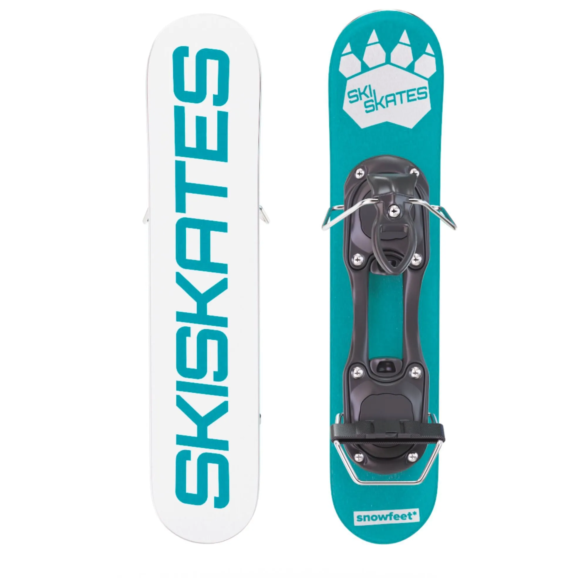 Skiskates by Snowfeet* | 44 CM | Skiblades Snowblades | Snowboard Boots Model