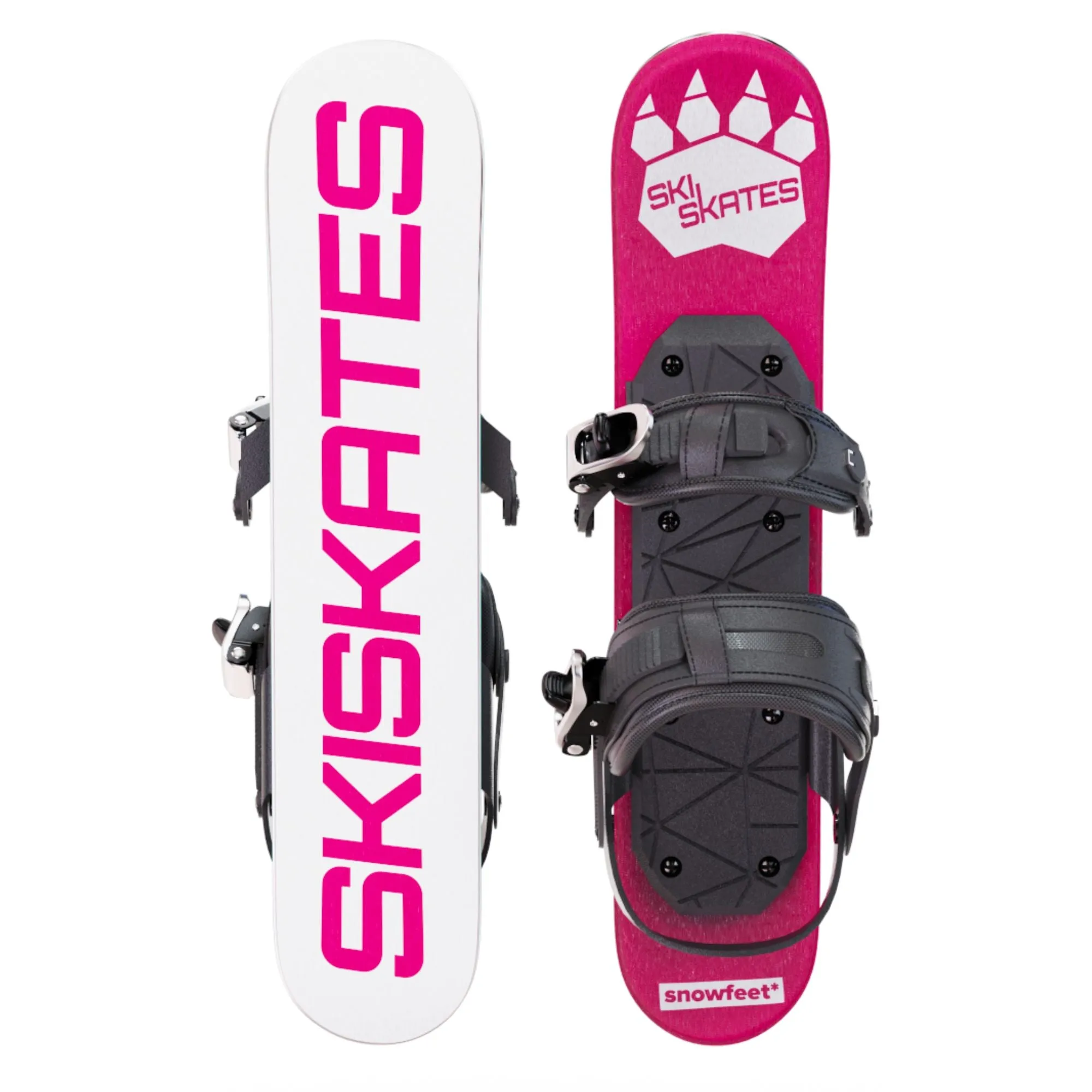 Skiskates by Snowfeet* | 44 CM | Skiblades Snowblades | Snowboard Boots Model