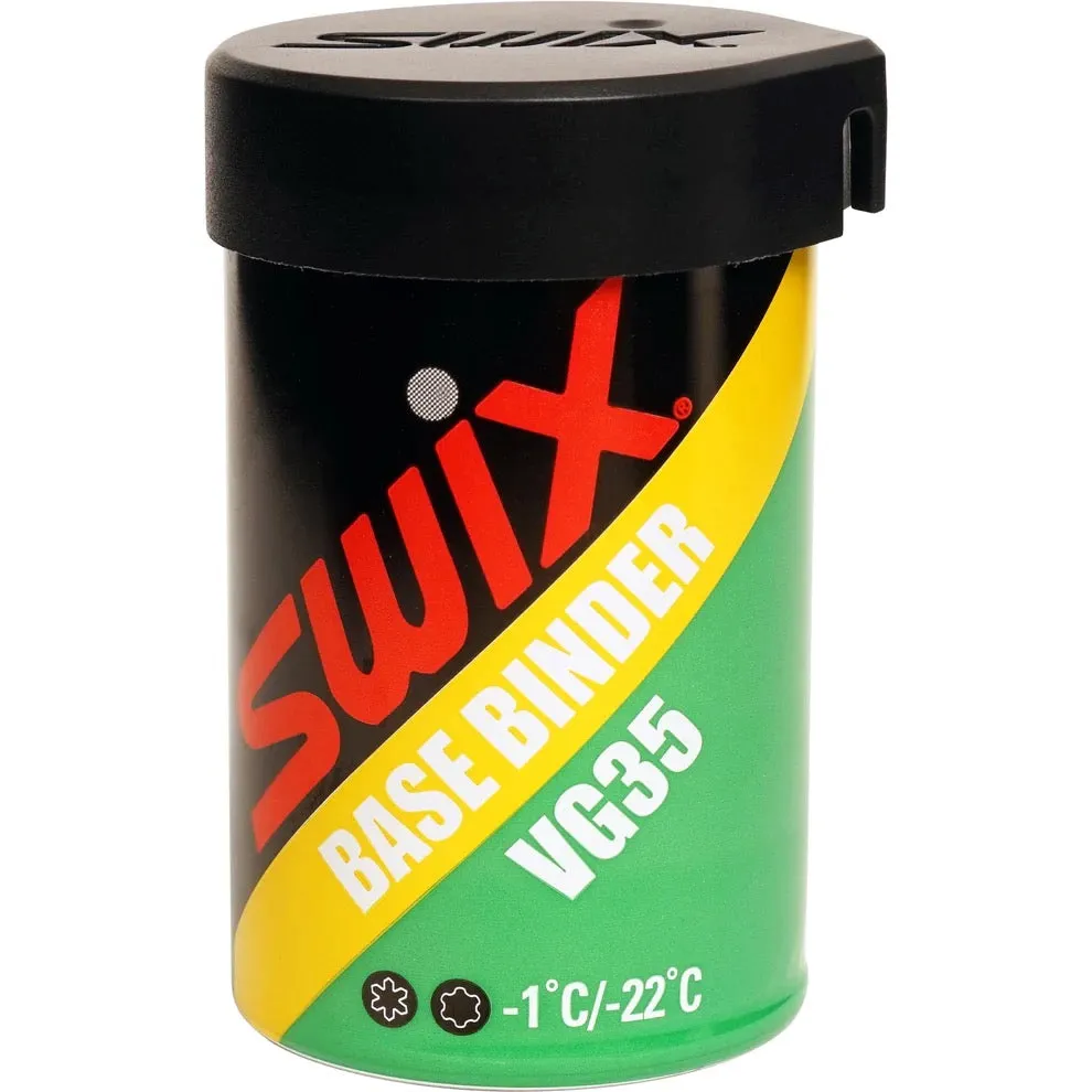 Swix Grip Wax: Base Binder VG35 Green (-1 to -22C) | 45g