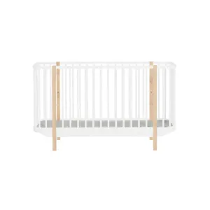 The Baby Atelier 100% Organic Nordic Crib White