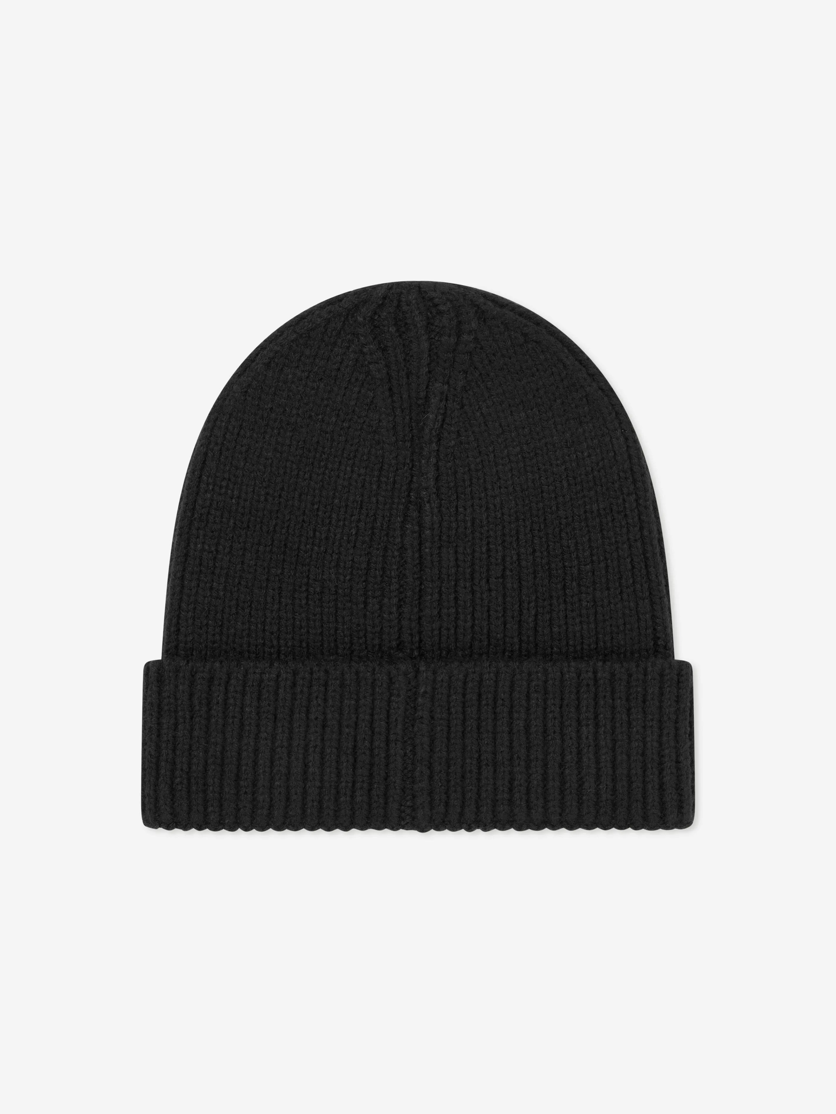 The North Face Kids Box Logo Cuffed Beanie in Black