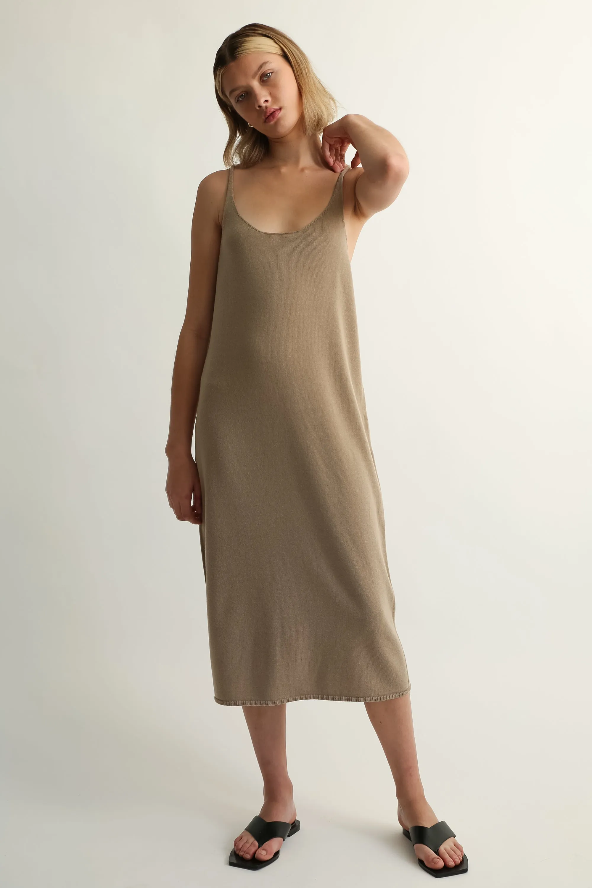 U Neck Knit Dress