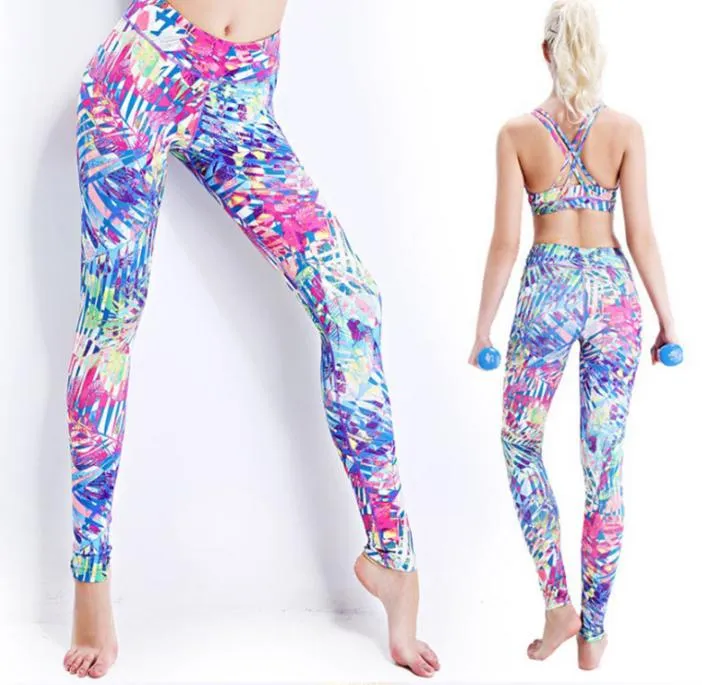 Vibrant Floral Yoga Set