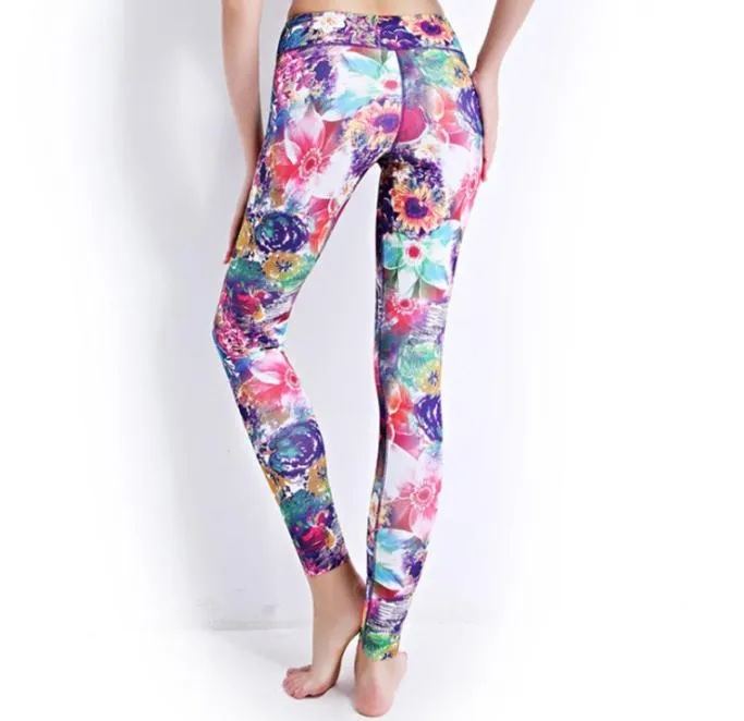 Vibrant Floral Yoga Set