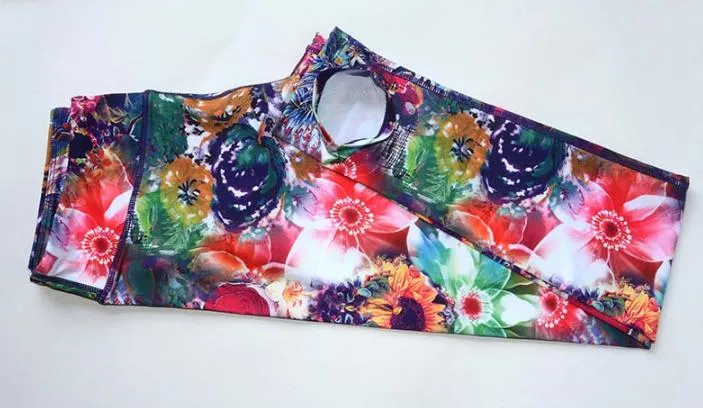 Vibrant Floral Yoga Set