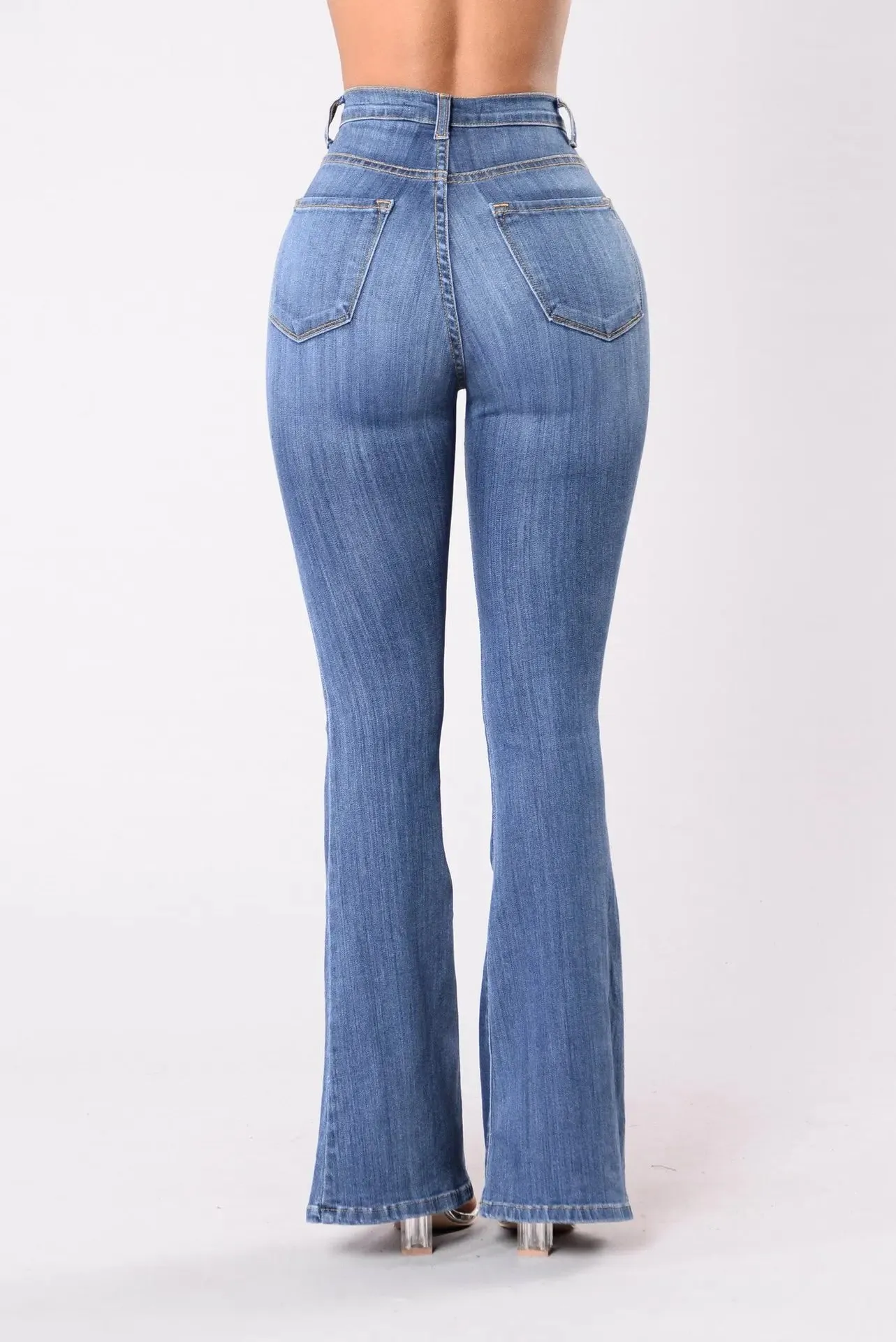 Vintage High Waist Wide Leg Denim