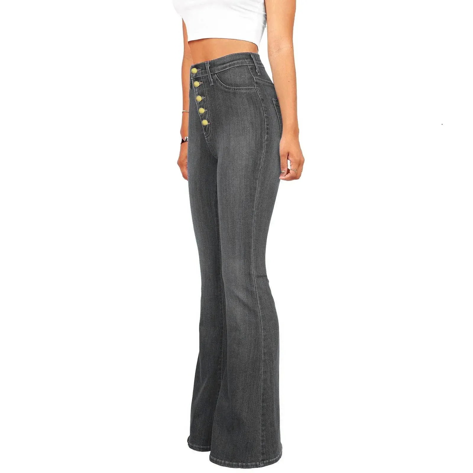 Vintage High Waist Wide Leg Denim