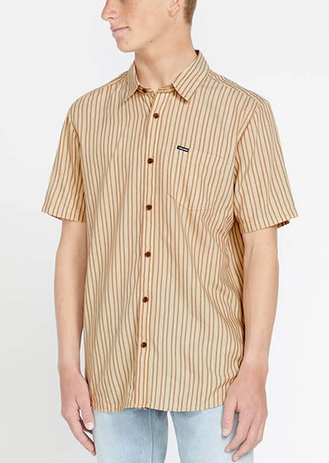 Volcom Men's Barstone Woven Button Up Shirts