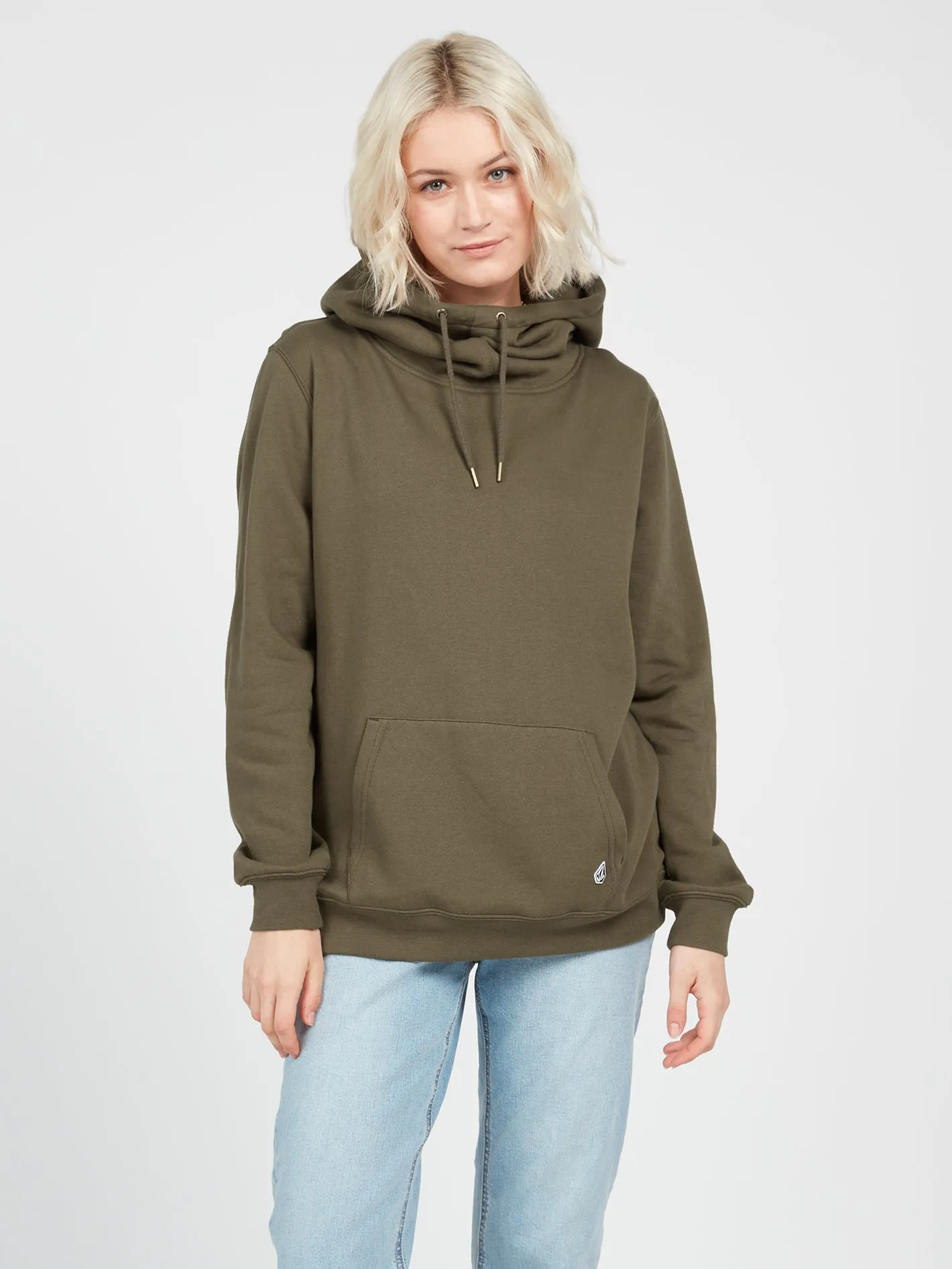 Walk It Out High Neck Hoodie - Dark Camo