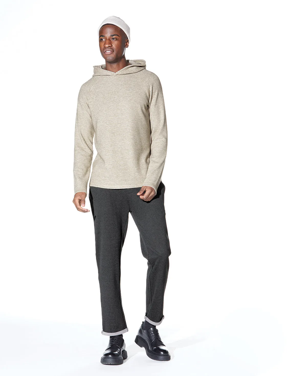 Wolfe Knit Hoodie (Heather Khaki)